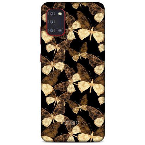 Samsung Galaxy A31 Kılıf Kelebek Etkisi (41) Tank Kılıf Bej Yeşil
