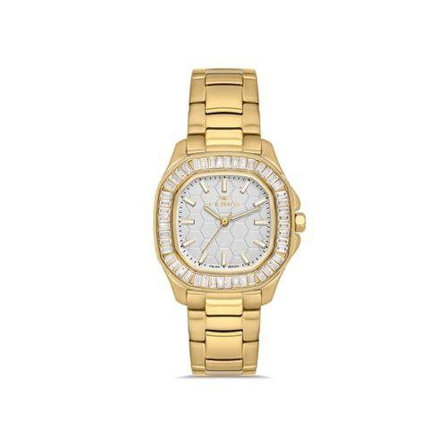 Ferro FL43008A-B Quartz Çelik Altın Rengi 31 mm Kadın Kol Saati