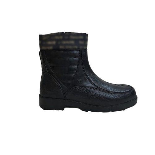 Fiyra Yaldır Siyah Renk İçi Kürklü Yumuşak Fermuarlı Plastik Bot