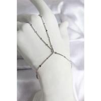 316L Çelik Gümüş Renk Parçalı Ezme Zincir Model Kadın Şahmeran