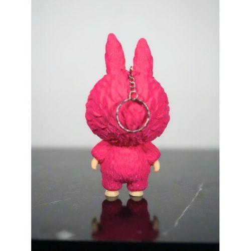 Labubu Sevimli Pembe Oyuncak  Anahtarlık 13cm