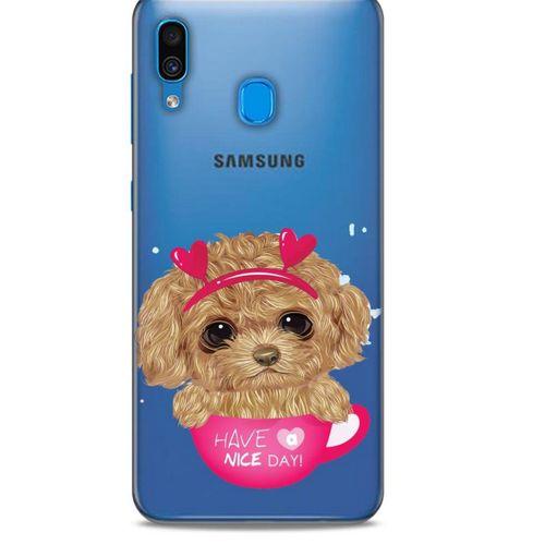 Zoologix (79) Samsung Galaxy M10 Şeffaf Kılıf Silikon Desenli