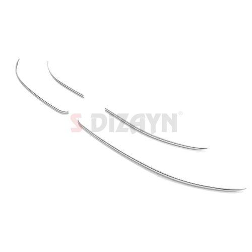 S-Dizayn VW Golf 8.5 Makyajlı HB Krom Ön Tampon Çıtası 4 Prç. 2024 Üzeri A+ Kalite