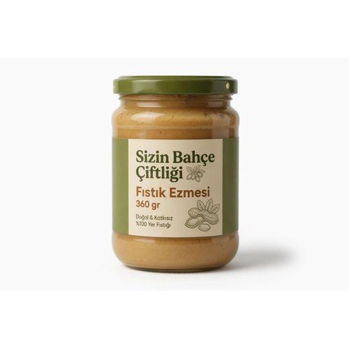 Sizin Bahçe Çiftliği Fıstık Ezmesi 360 gr.