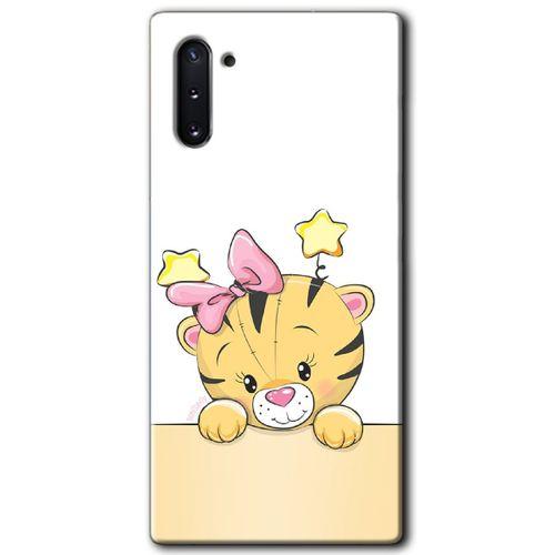 Samsung Galaxy Note 10 HD Baskılı Kılıf + 9D Tam Ekran Koruyucu - Sevimli Kedi