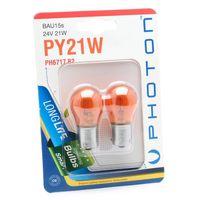 Blister Py21W Uyumlu 24V 93 Turuncu Şaşı Tırnak 2'Li Blister