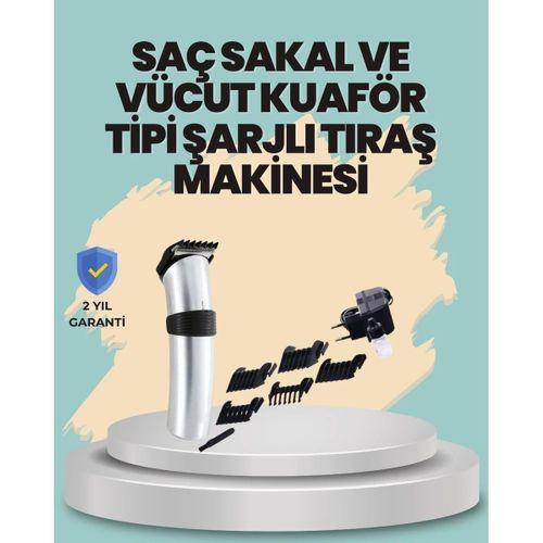 Profesyonel Erkek Tıraş Makinesi – Kablosuz, Paslanmaz Bıçaklı Ve Tam Aksesuar