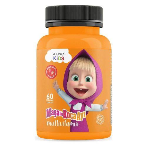 Voonka Voonka Kids Maşa İle Koca Ayı Multivitamin Çilek Aromalı 60 Tablet
