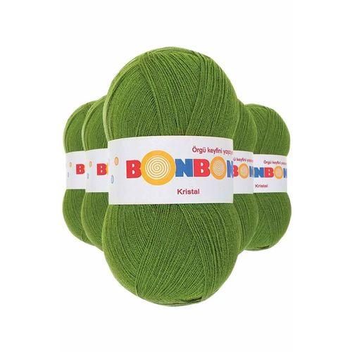 5 Adet Kristal El Örgü Lif İpi Çam Yeşili 98235