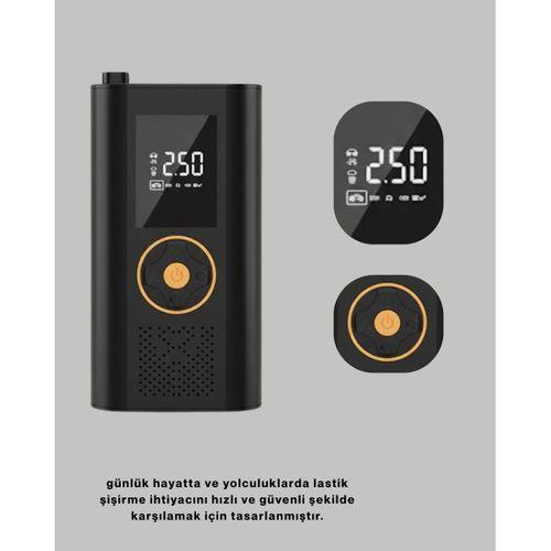 Dijital Göstergeli Taşınabilir Hava Kompresörü Güçlü Şişirme Performansı