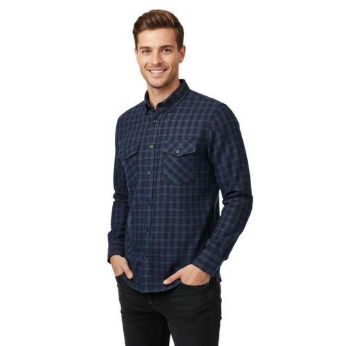 Erkek Kışlık Silim Fit Uzun Kol Çift Cep Kapak Gömlek 2416 BGL-ST04800