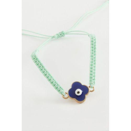 Çiçek Nazar Makrome Örgülü Bileklik