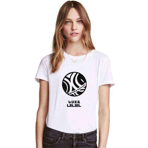 Evangelion Lelıel Baskılı Beyaz Kadın Tshirt