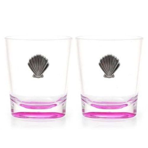 2 Adet Kalemlik Pembe Deniz Kabuğu Akrilik  Ofis Gereci 9X6X11Cm 250Ml