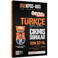 2026 KPSS MEB AGS Türkçe Son 10 Yıl Konu Konu Çıkmış Sorular Çözümlü İndeks Akademi