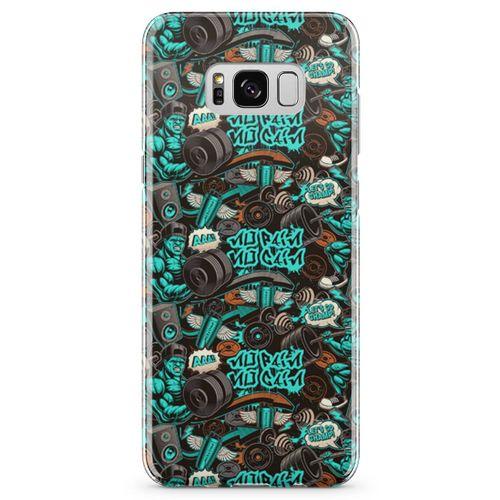 Samsung Galaxy S8 Plus Kılıf Protein Tozu Arka Kapak Koruma Desenli Full Koruyucu