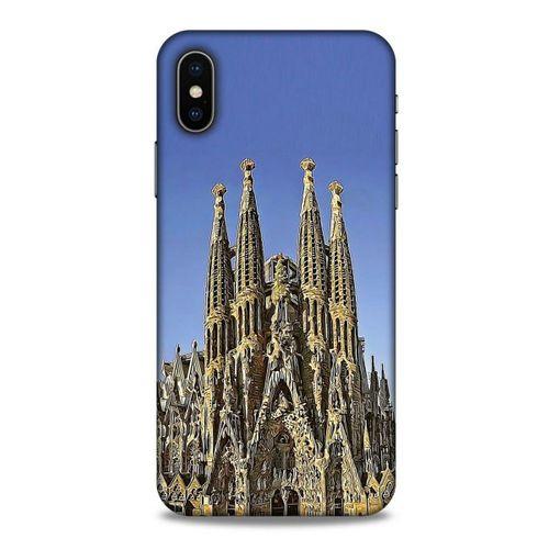 Apple Iphone X Kılıf Dünya Mimarisi (36) Glitter Kılıf La Sagrada Familia