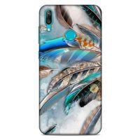 Huawei Y7 2019 Kılıf Desenli Özel Seri Tüyler (30) Silicone Case