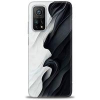 Xiaomi Mi 10T Kılıf HD Baskılı Kılıf - Black and White + Tam Ekran Koruyucu