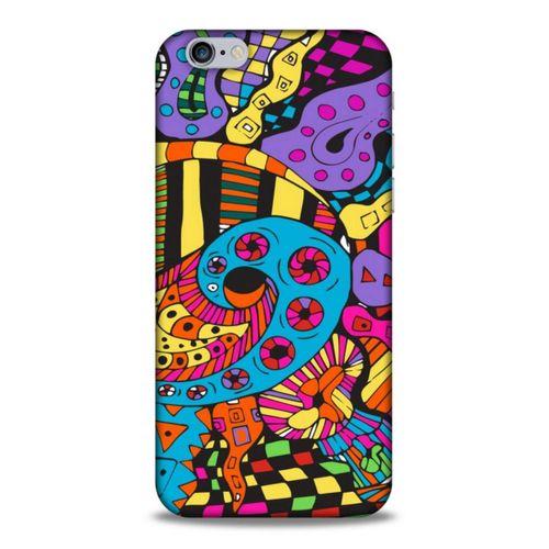 Lopard Apple Iphone 6 Uyumlu Kılıf Soyut Sanat (23) Baskılı Ultra Koruma Kılıfı