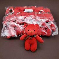 Sevimli Ayıcık Anahtarlık Kırmızı Renk