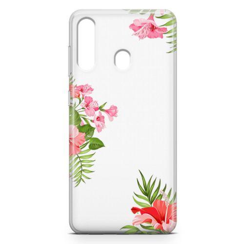 Samsung Galaxy A20s Kılıf Apocynaceae Arka Kapak Koruma Desenli Full Koruyucu