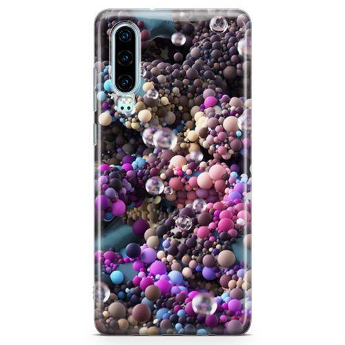 Huawei P30 Kılıf Draje Çikolata Arka Kapak Koruma Desenli Full Koruyucu