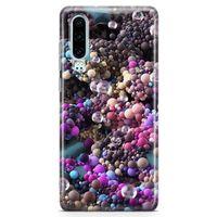 Huawei P30 Kılıf Draje Çikolata Arka Kapak Koruma Desenli Full Koruyucu