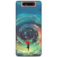 Lopard Samsung Galaxy A80 Uyumlu Kılıf Manipülasyon ☻ (32) Soft Silikon Kılıf Desenli