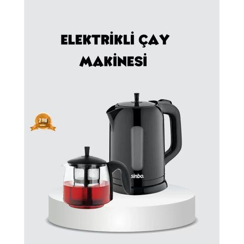 Çaycı Cam Demlikli 1800w Güçlü Ve Sıcak Tutmalı Elektrikli Çay Makinesi