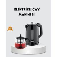 Çaycı Cam Demlikli 1800w Güçlü Ve Sıcak Tutmalı Elektrikli Çay Makinesi