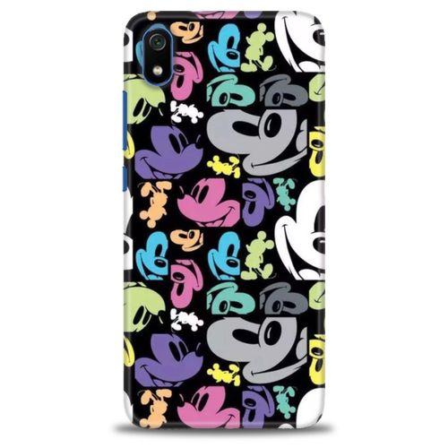 Xiaomi Redmi 7A Kılıf HD Baskılı Kılıf - Renkli Mouse + Tam Ekran Koruyucu