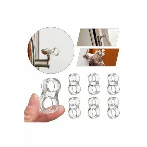 Şeffaf Kapı Kolu Stoperi Kapı Kolu Tamponu 4 Adet Kapı Güvenliği