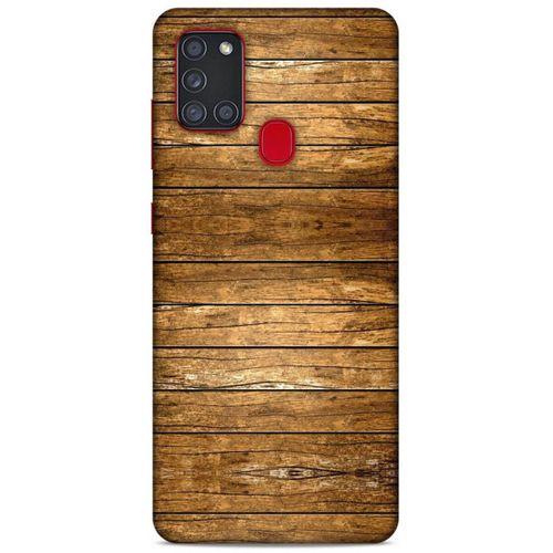 Lopard Samsung Galaxy A21s Uyumlu Kılıf Wood'X (16) Kalın Kılıf Desenli