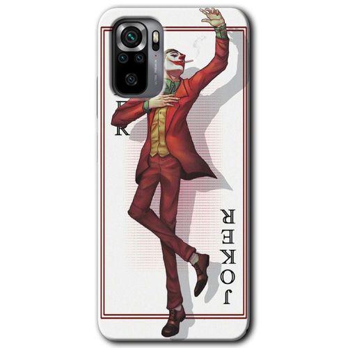 Xiaomi Redmi Note 10s Kılıf Baskılı Arka Kapak - Joker İskambil +Tam Ekran Koruyucu