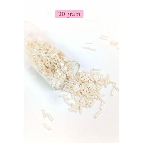 Uzun Boru Kesme Boncuk Çap 2mm Uzunluk 10 mm - 4 Renk - Toplam 80 Gram - BNC434