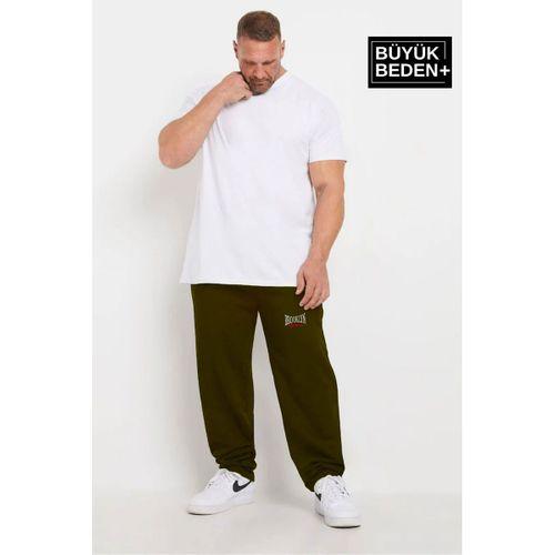 Erkek Büyük Beden Buyuk Brooklyn Baskılı İnce Eşofman Altı  SPR25BEA50