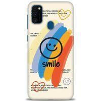 Samsung Galaxy M30S Kılıf HD Baskılı Kılıf - Smile + Tam Ekran Koruyucu