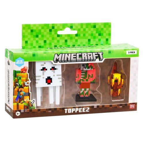 Minecraft 3D Figür Toppeez 3'iü Set Model 1