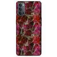 Mermer Desenli (40) Tema Fit Silikon Kılıf Menekşe Oppo Reno 4 Kılıf