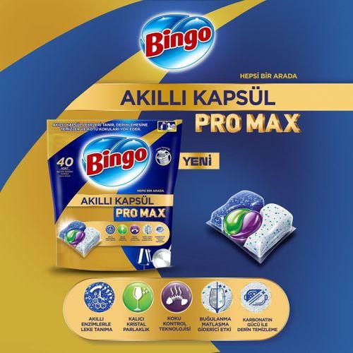 Bingo Pro Max Bulaşık Makinesi Deterjanı Tableti 40’lı