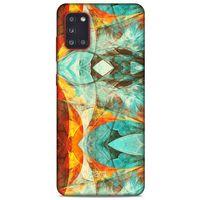 Samsung Galaxy A31 Kılıf Pastel Renkler (11) Tam Koruma Su Yeşili