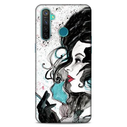 Lopard Oppo Realme 5 Pro Uyumlu Kılıf Sürreal Yüzler ♀ (24) Darbe Emici Kılıf Desenli