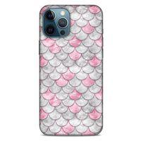 Mermer Desenli (30) Tema Silicone Case Toz Pembe Apple iPhone 12 Pro Max Kılıf