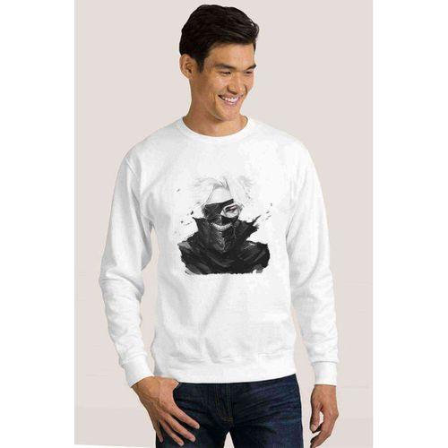 Anime Tokyo Ghoul Anteiku Baskılı Beyaz Erkek Sweatshirt