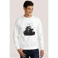 Anime Tokyo Ghoul Anteiku Baskılı Beyaz Erkek Sweatshirt