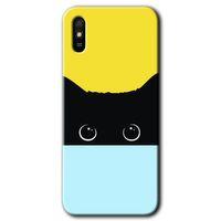 Potkal Hediye Fabrikası Xiaomi Redmi 9A Kılıf HD Desen Baskılı Arka Kapak - Kara-Kedi