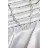 Pirinç Gümüş Renk Saçaklı Model Kadın Kolye