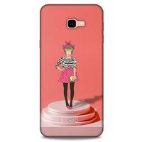 Samsung Galaxy J4 Plus Kılıf FunnyMaX (9) Kılıf Gül Kurusu Maymun