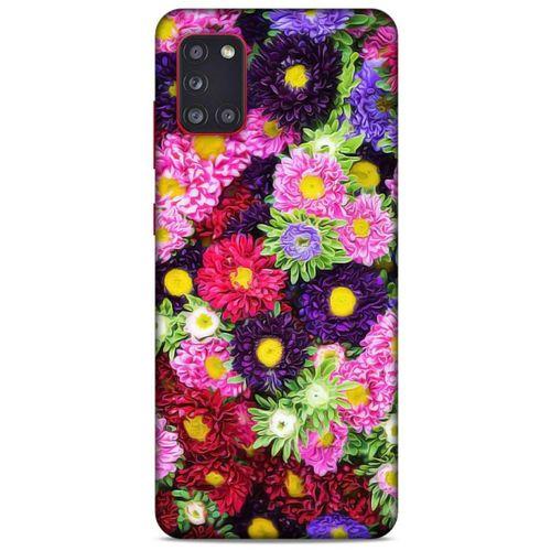 Lopard Samsung Galaxy A31 Uyumlu Kılıf Bahar (43) Thin Fit Kılıf Çiçek Buketi